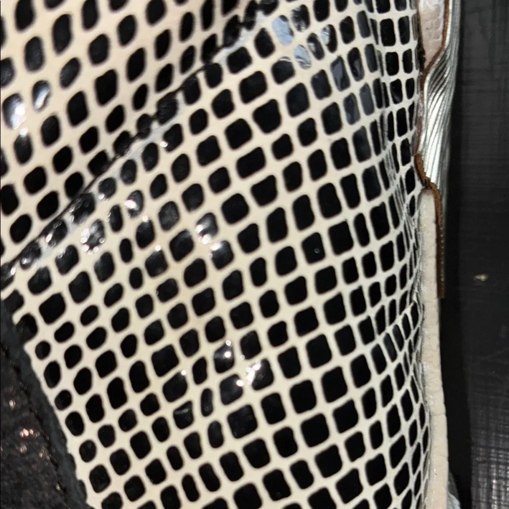 Dolce Vita Black and Silver Textured Sneakers
